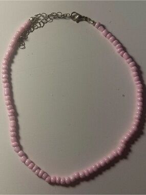 Amazon Pink Beaded Choker Necklace